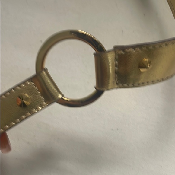 Guess Gold and Tan Mini Bag with Floral Accents - Picture 4 of 8